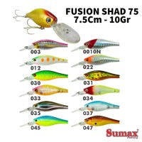 Isca Artificial Sumax Fusion Shad 75mm 10gr