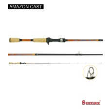 Vara Sumax Amazon Cast 10-20lb 6,6 Pés 1,98m 2 Partes +/ carretilha Carretilha Arita ll 10000R